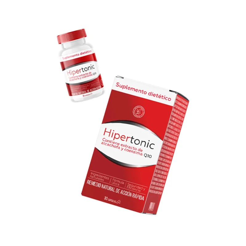 Frasco y caja de Hipertonic juntos, un curso completo